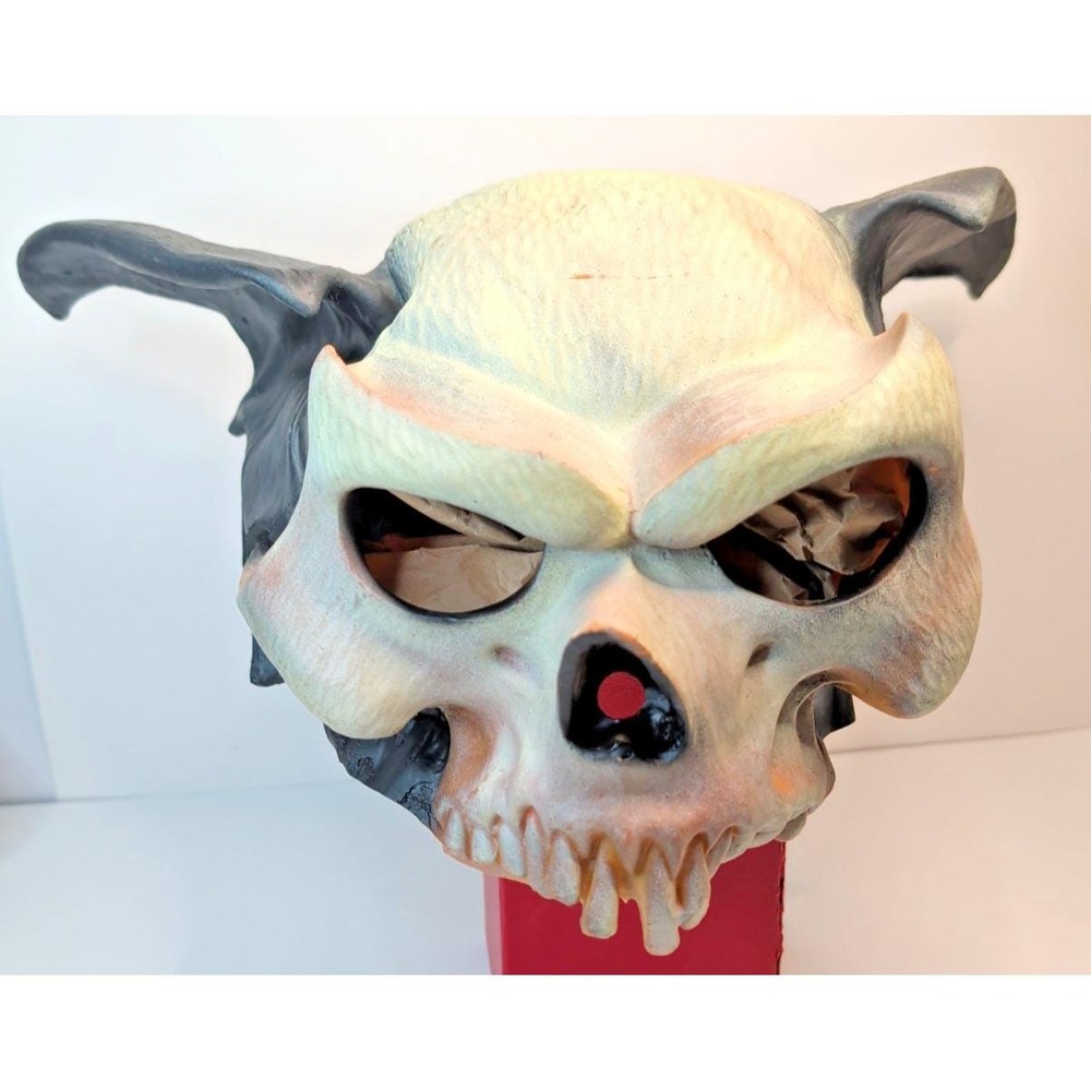 Bat Demon Wing Vampire Skull Halloween Latex Mask 90s Vintage Paper Magic Group